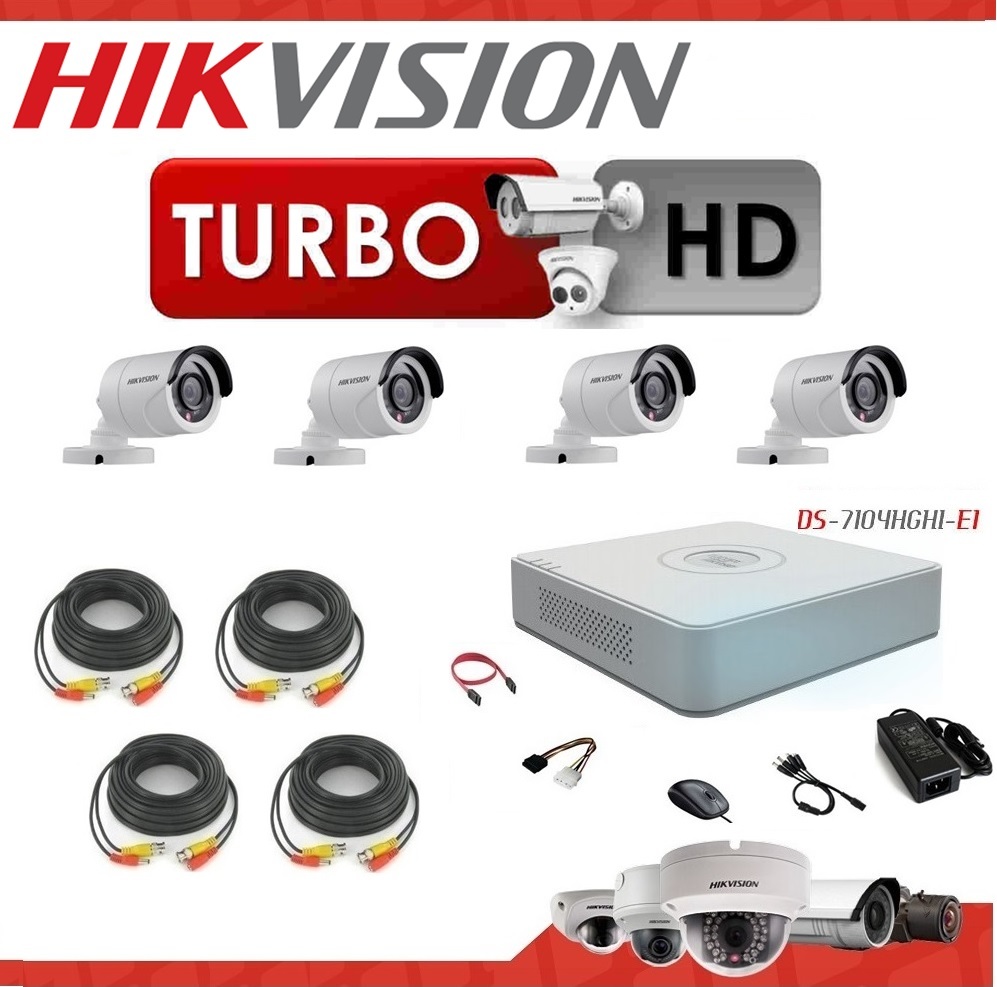 <span style="font-weight: bold;">KIT 4 CÁMARAS TURBO HD BÁSICO</span> 